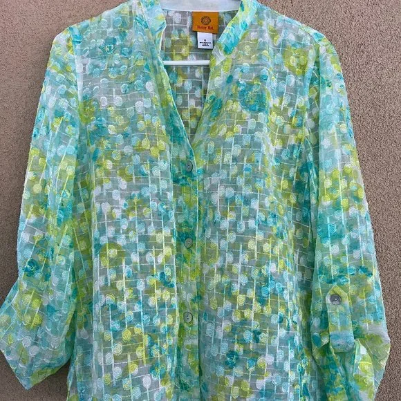 Ruby Rd. Sheer Top - Picture 6 of 7